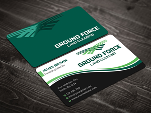 Business Card Design by Expert Bappy for Ground Force Land Clearing | Design: #34359076