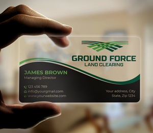Business Card Design by Expert Bappy for Ground Force Land Clearing | Design: #34359196