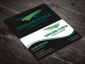 Business Card Design by Expert Bappy for Ground Force Land Clearing | Design: #34359197