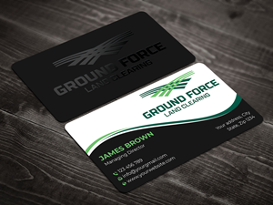 Business Card Design by Expert Bappy for Ground Force Land Clearing | Design: #34359198