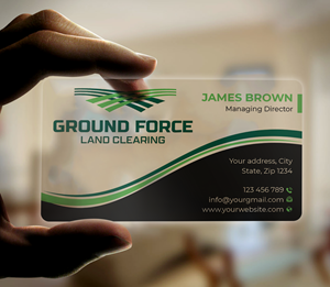 Business Card Design by Expert Bappy for Ground Force Land Clearing | Design: #34359307
