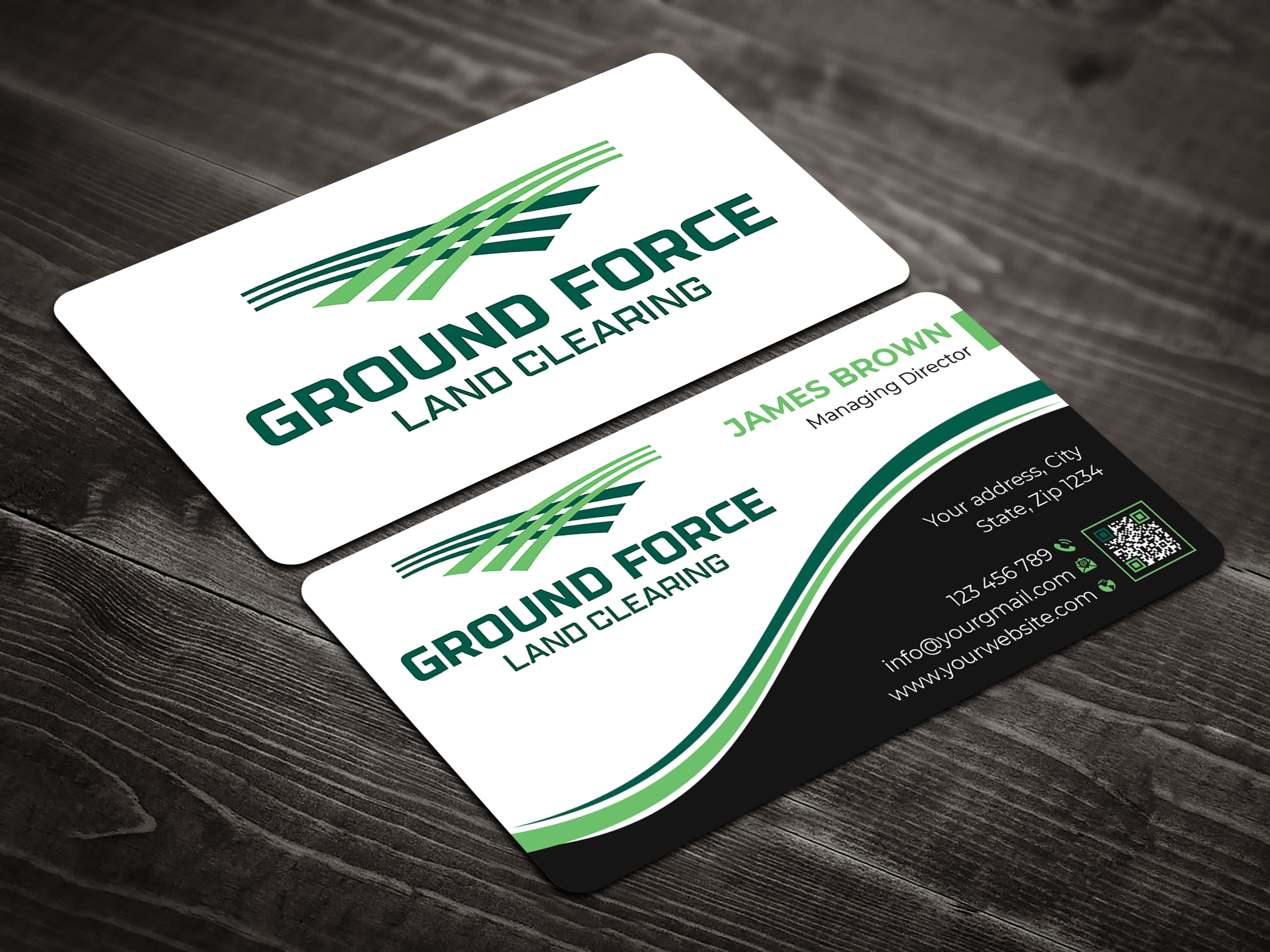 Visitenkarten-Design von Expert Bappy für Ground Force Land Clearing | Design #34359426