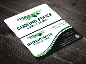 Business Card Design by Expert Bappy for Ground Force Land Clearing | Design: #34359426