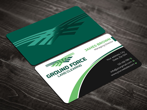 Business Card Design by Expert Bappy for Ground Force Land Clearing | Design: #34359706