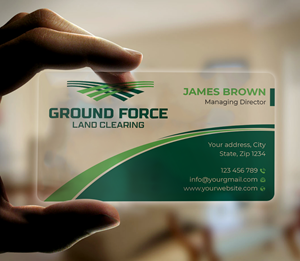 Business Card Design by Expert Bappy for Ground Force Land Clearing | Design: #34359708