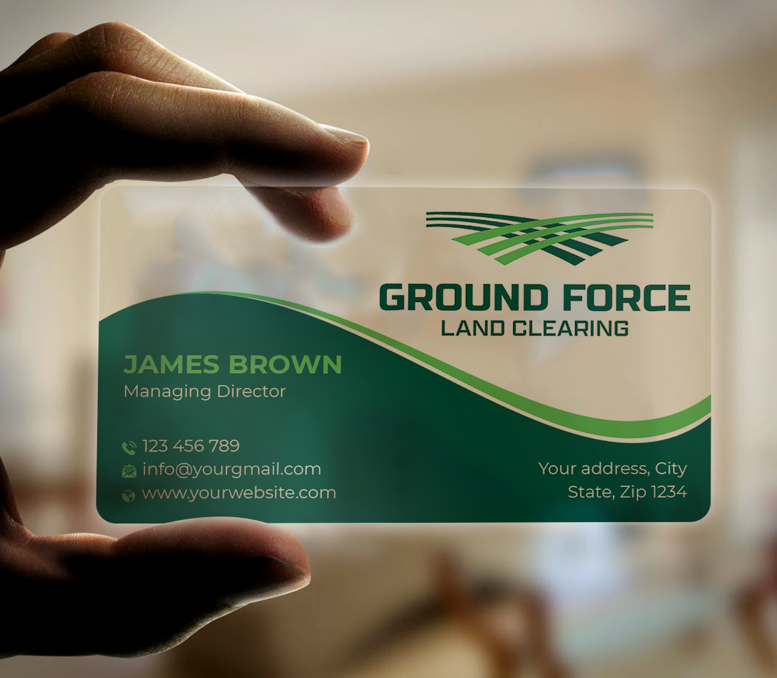 Visitenkarten-Design von Expert Bappy für Ground Force Land Clearing | Design #34359792