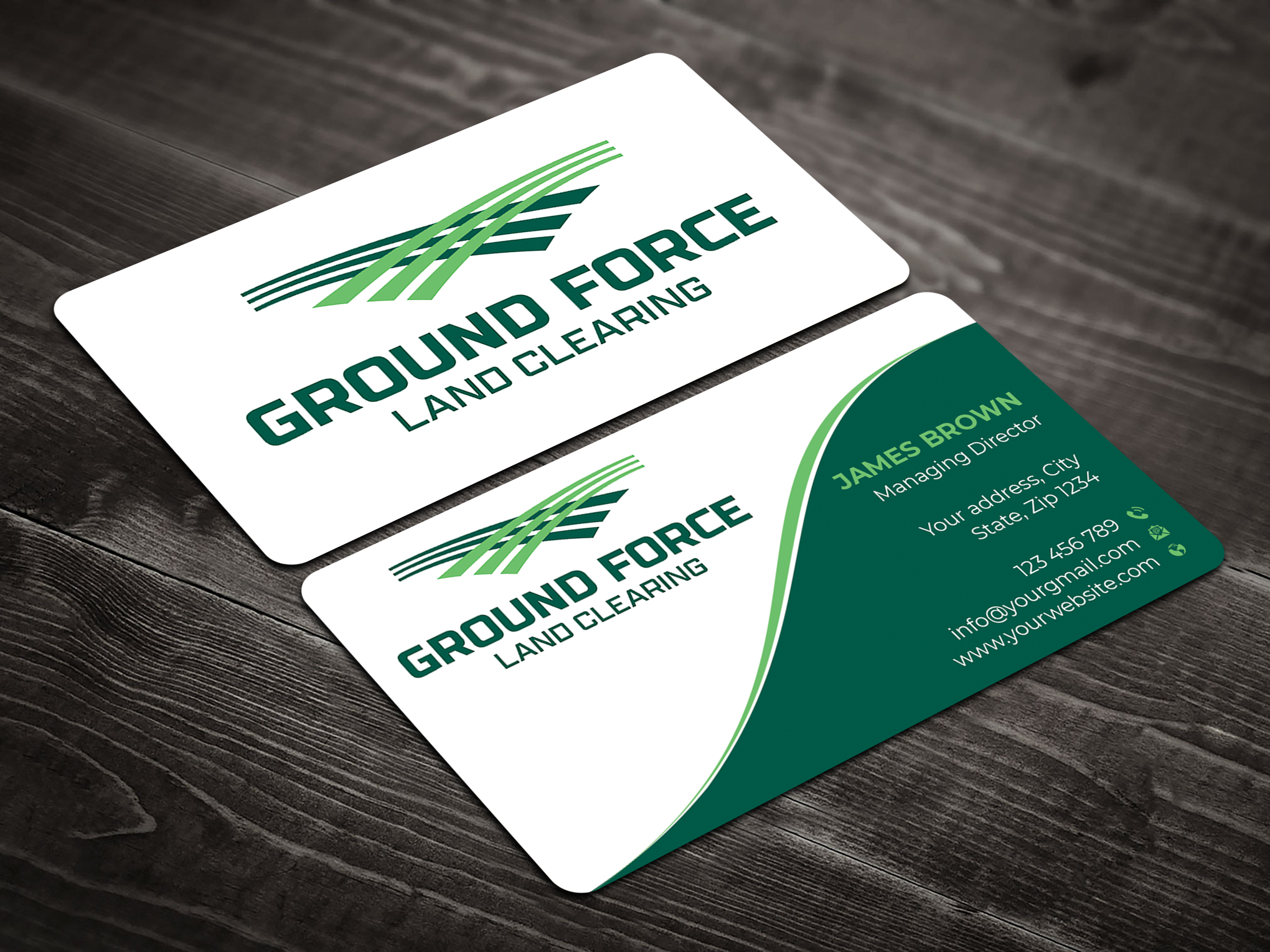 Design de Carte de Visite par Expert Bappy pour Ground Force Land Clearing | Design #34359984