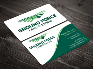 Business Card Design by Expert Bappy for Ground Force Land Clearing | Design: #34359984