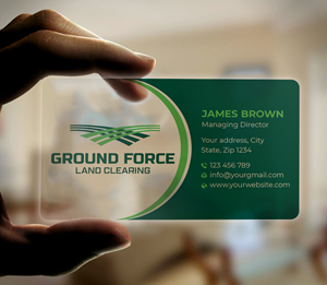 Business Card Design by Expert Bappy for Ground Force Land Clearing | Design: #34360852