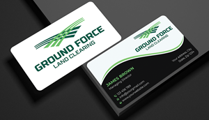 Business Card Design by Expert Bappy for Ground Force Land Clearing | Design: #34360903