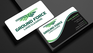 Business Card Design by Expert Bappy for Ground Force Land Clearing | Design: #34360980