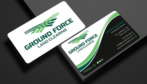 Business Card Design by Expert Bappy for Ground Force Land Clearing | Design: #34361143