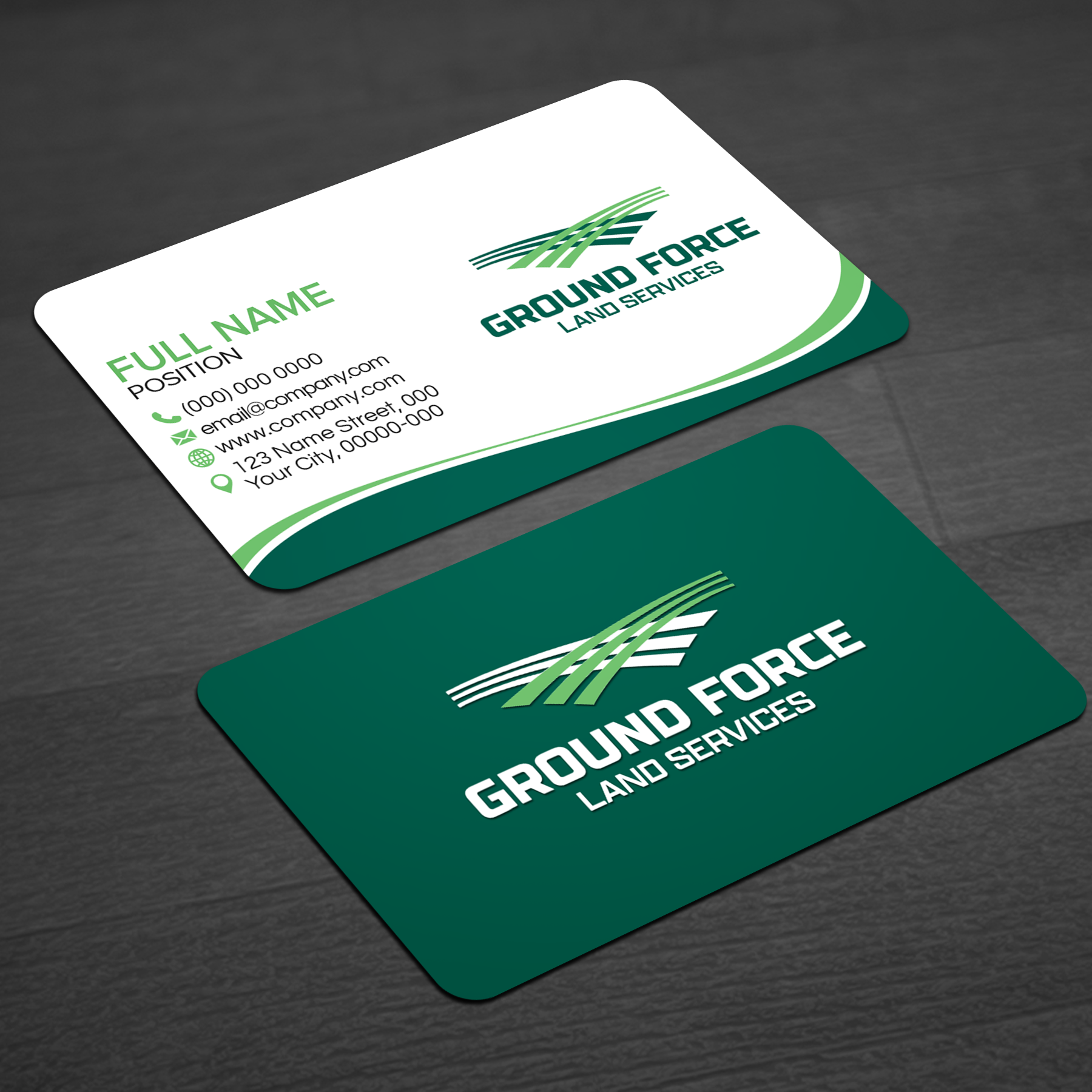 Business Card Design by WellDesign for Ground Force Land Clearing | Design #34356250