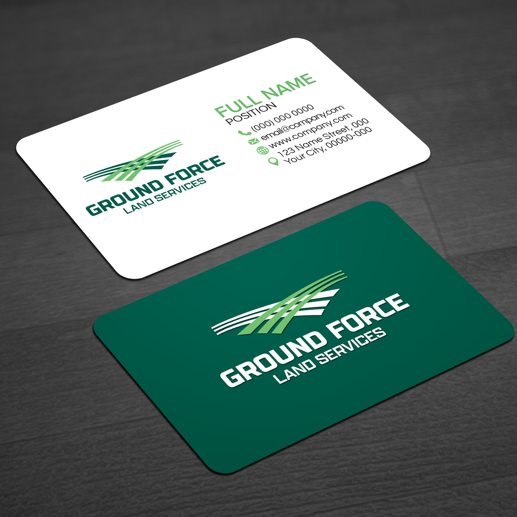Business Card Design by WellDesign for Ground Force Land Clearing | Design #34356251
