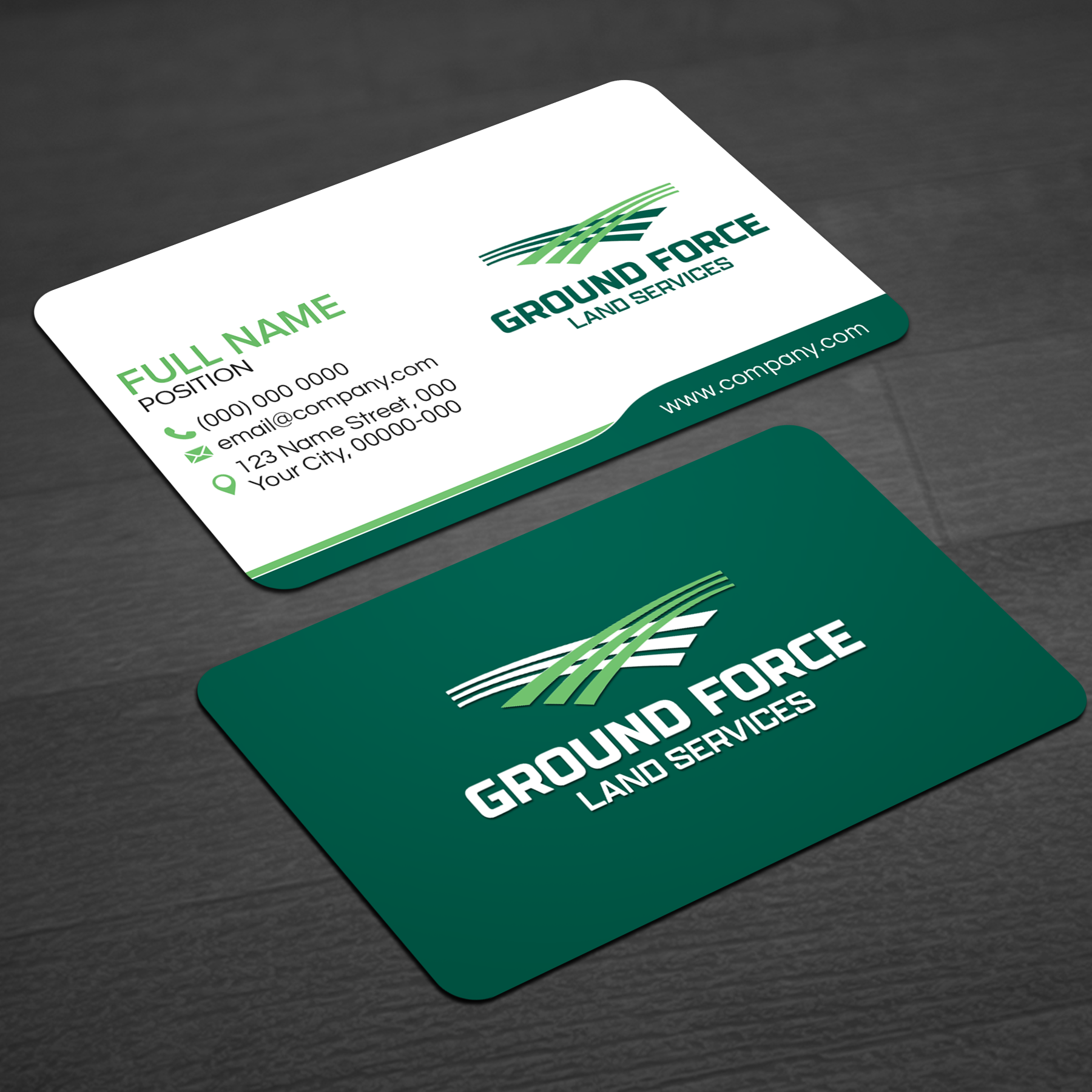 Business Card Design by WellDesign for Ground Force Land Clearing | Design #34356252
