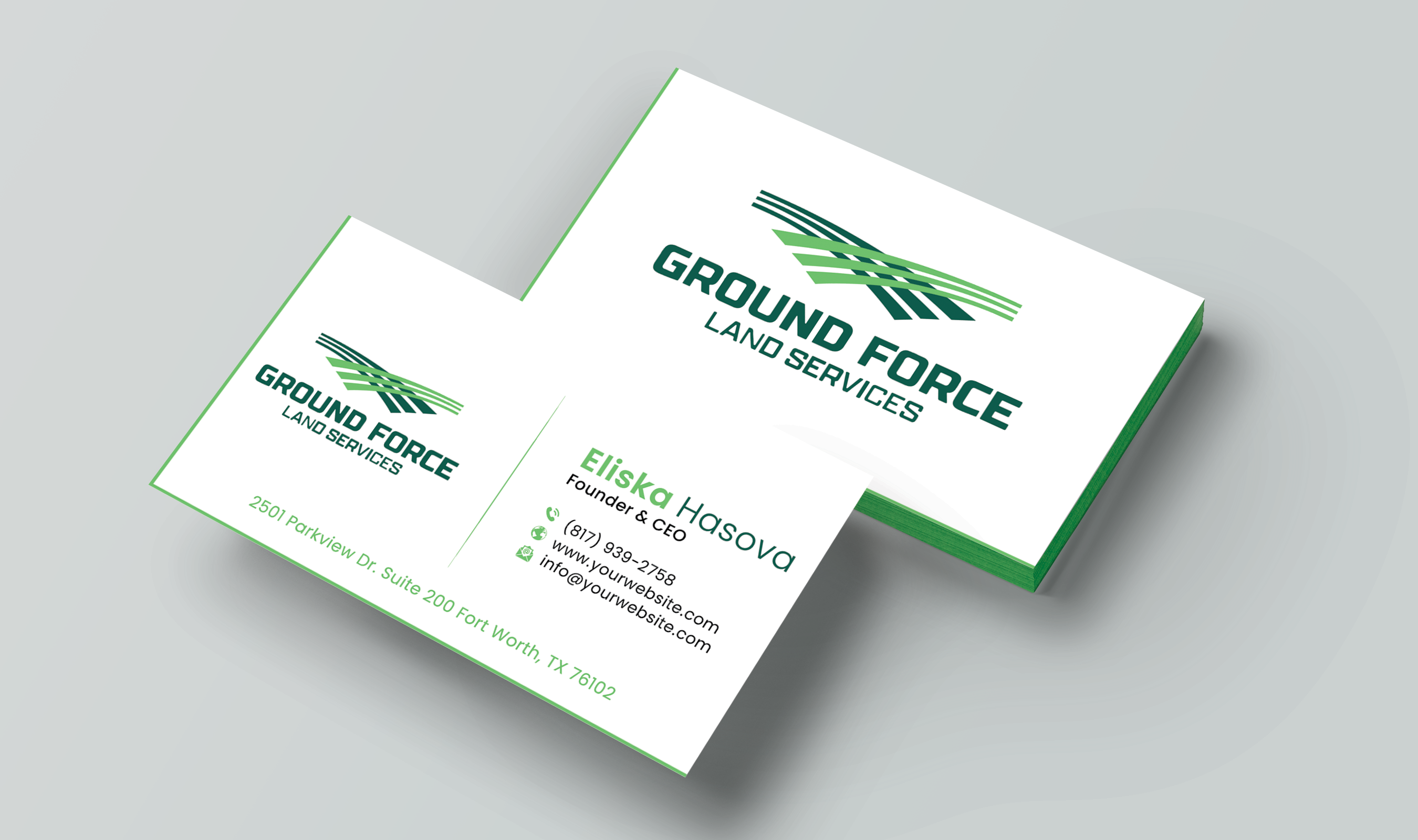 Business Card Design by DesignerShahadat for Ground Force Land Clearing | Design #34354391