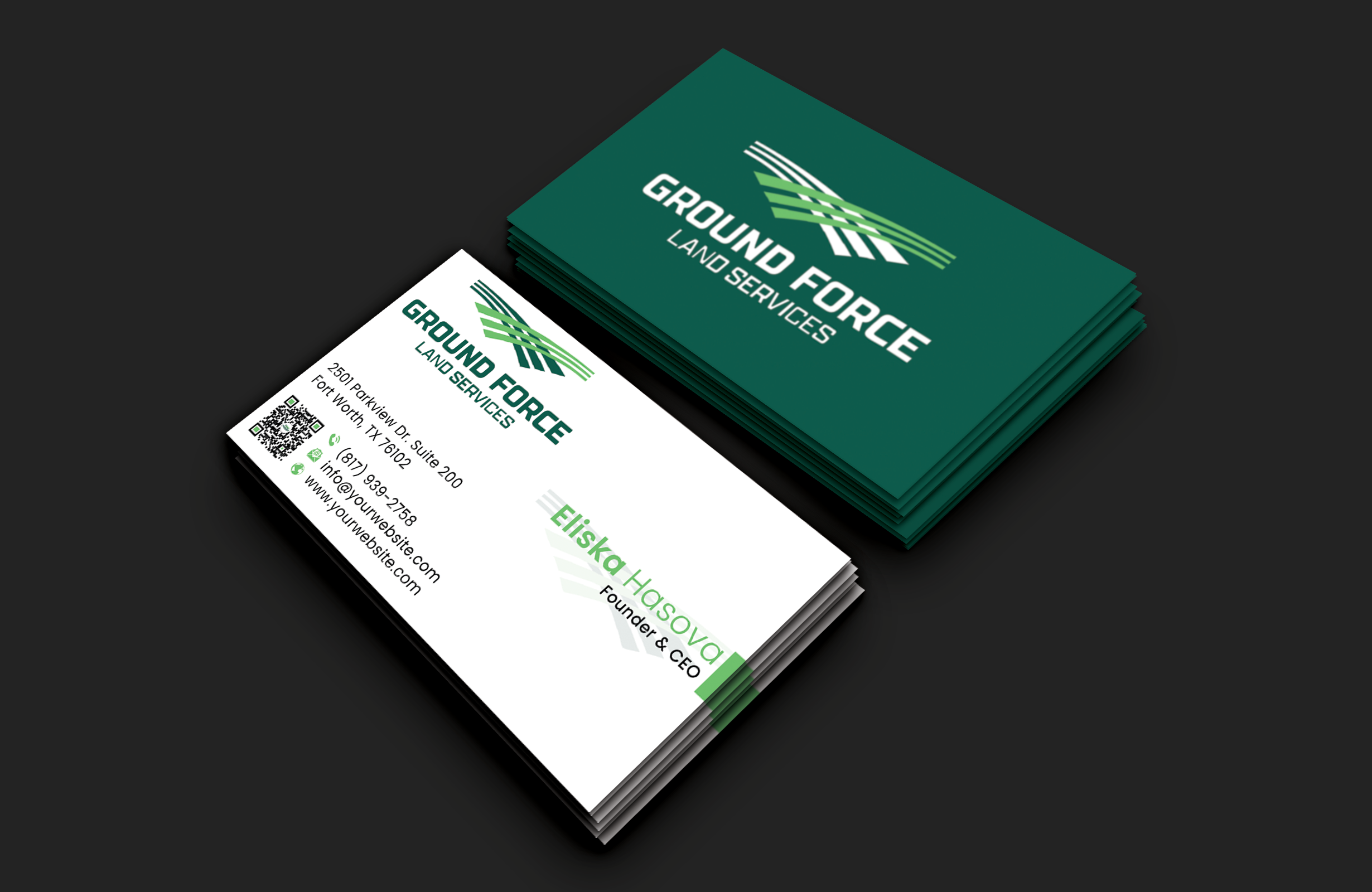 Business Card Design by DesignerShahadat for Ground Force Land Clearing | Design #34354393