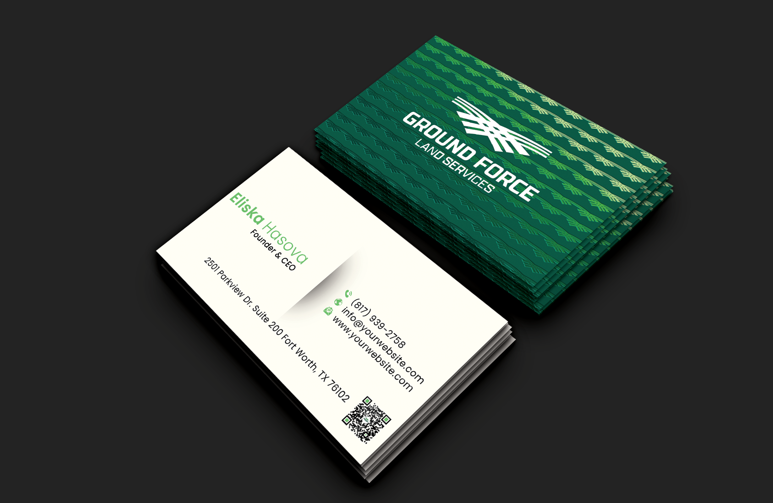 Business Card Design by DesignerShahadat for Ground Force Land Clearing | Design #34354530