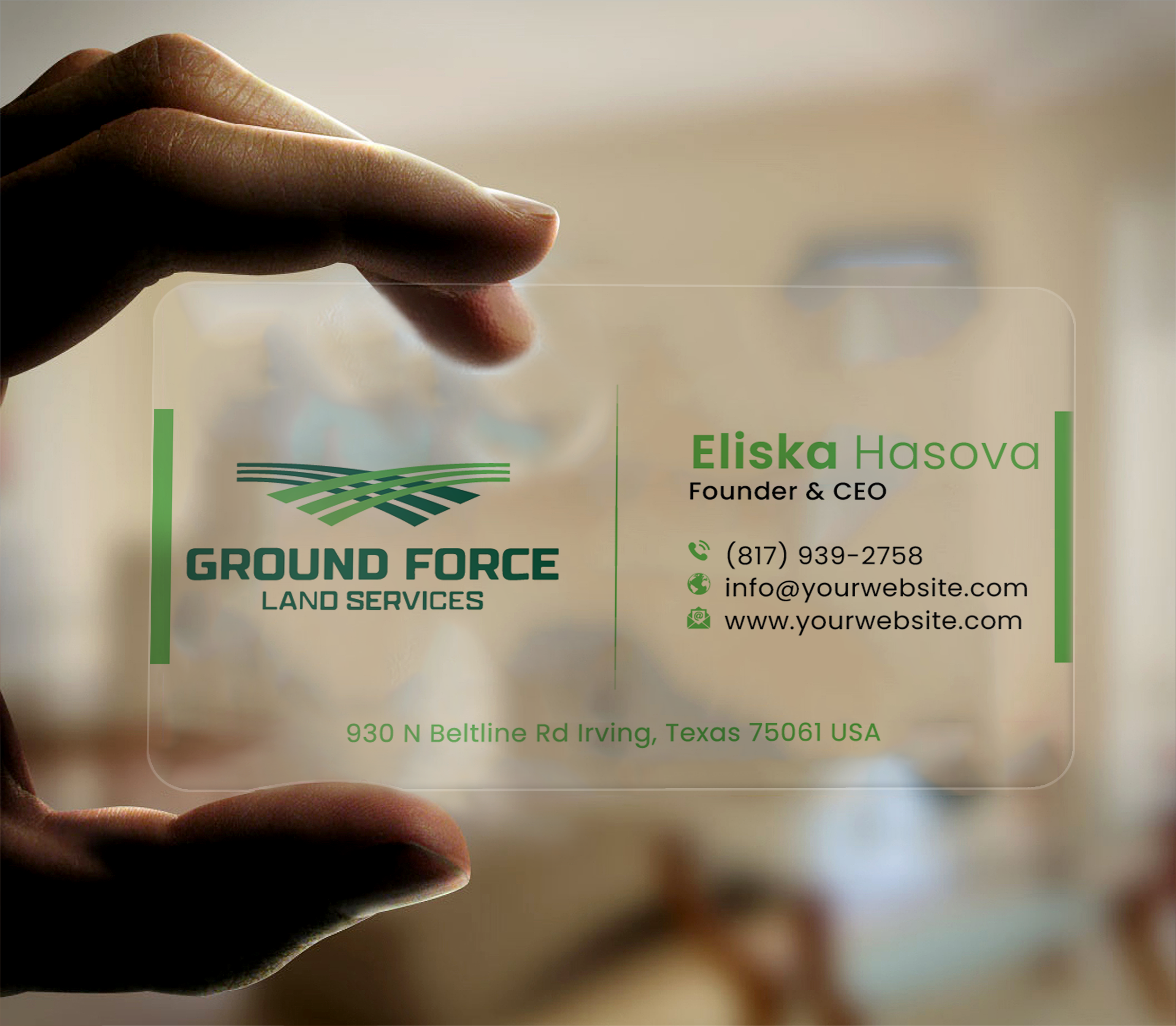 Business Card Design by DesignerShahadat for Ground Force Land Clearing | Design #34354539