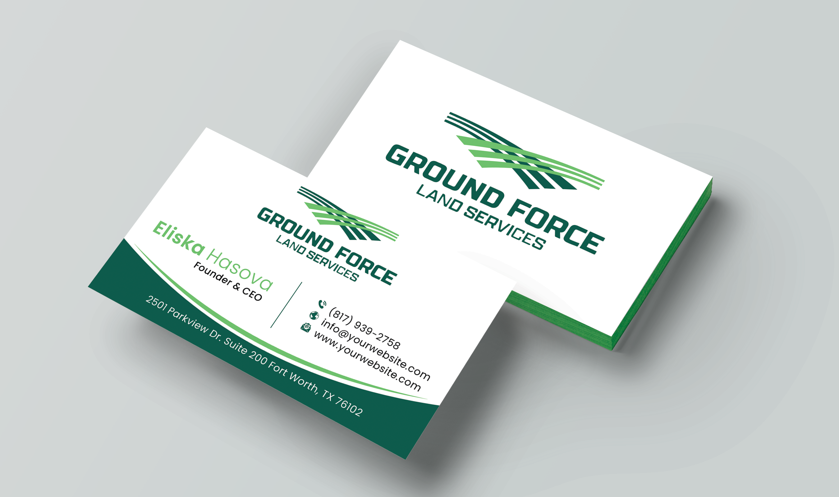 Business Card Design by DesignerShahadat for Ground Force Land Clearing | Design #34354634