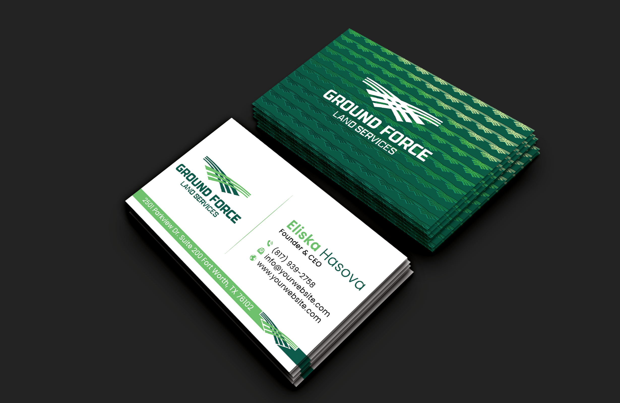 Business Card Design by DesignerShahadat for Ground Force Land Clearing | Design #34354635