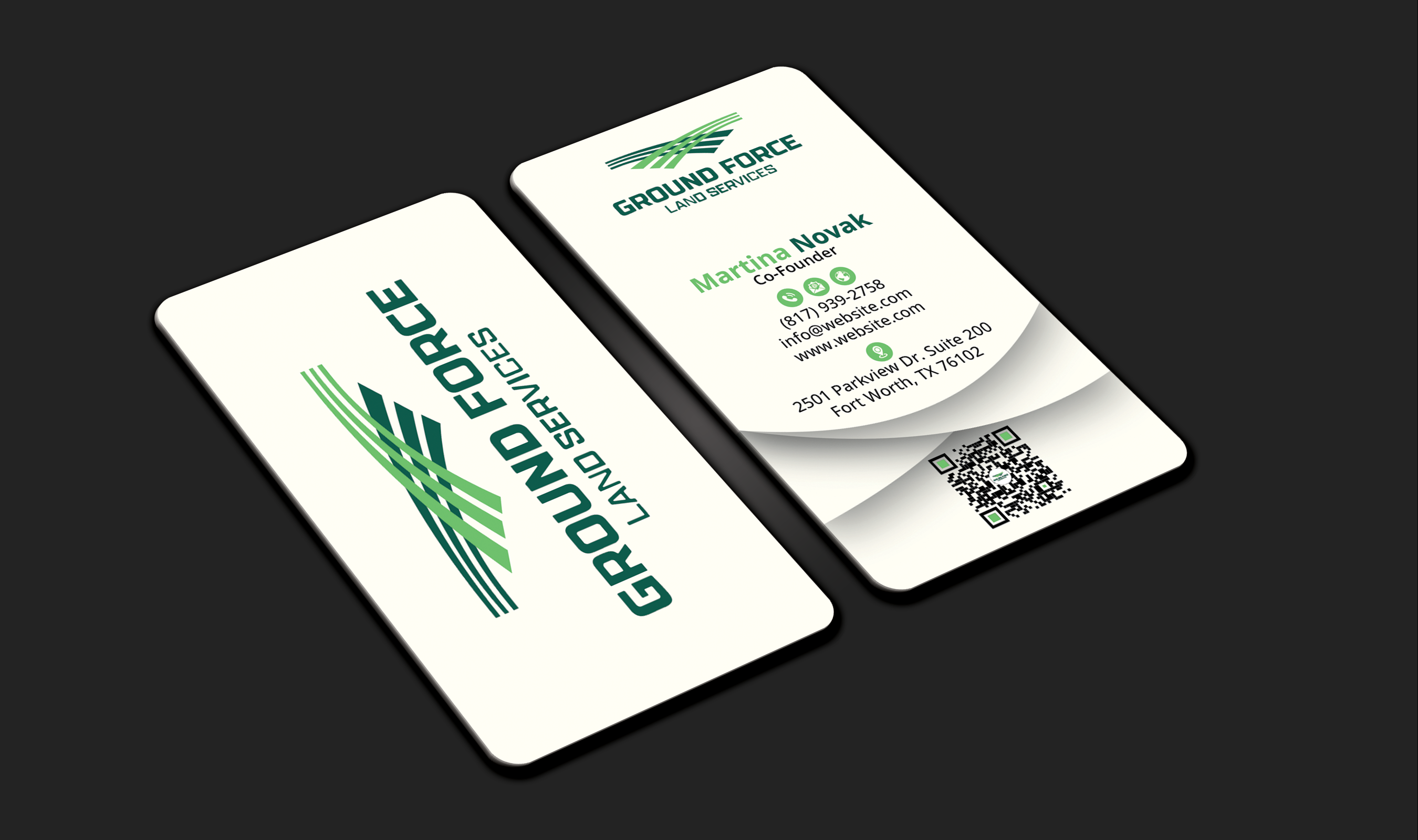 Business Card Design by DesignerShahadat for Ground Force Land Clearing | Design #34354638