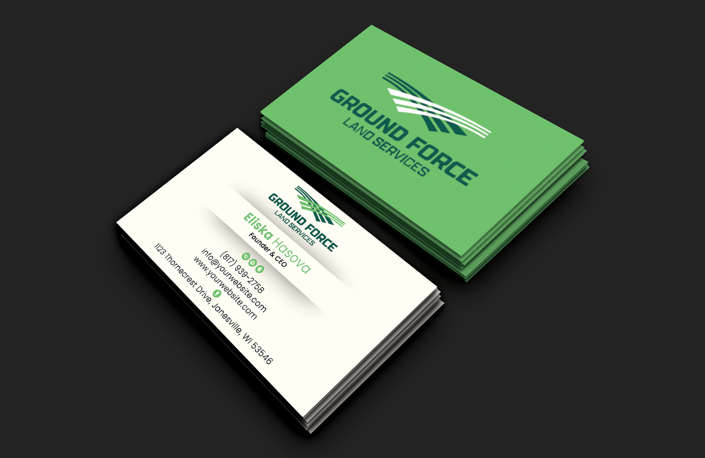 Business Card Design by DesignerShahadat for Ground Force Land Clearing | Design #34354706