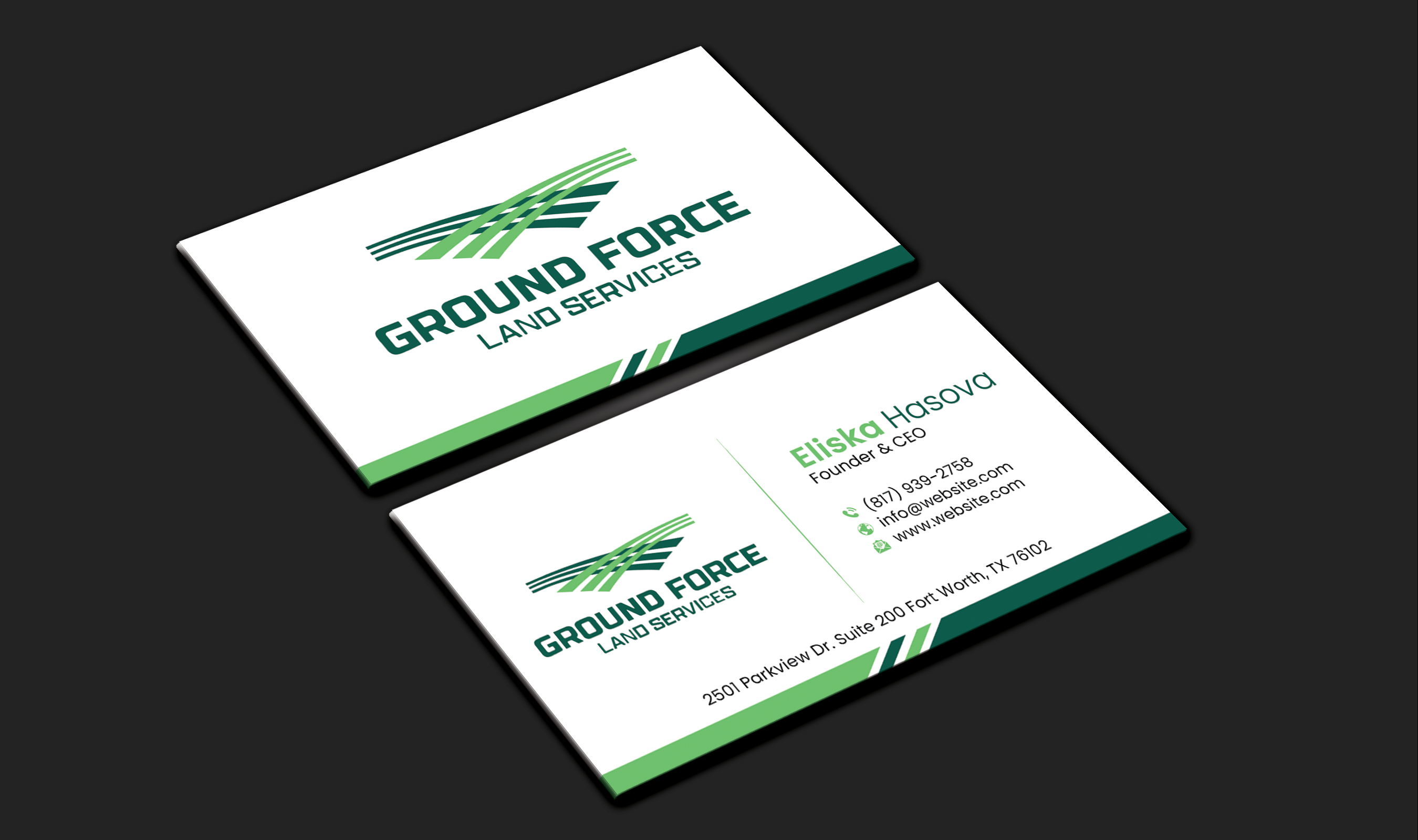 Business Card Design by DesignerShahadat for Ground Force Land Clearing | Design #34354707
