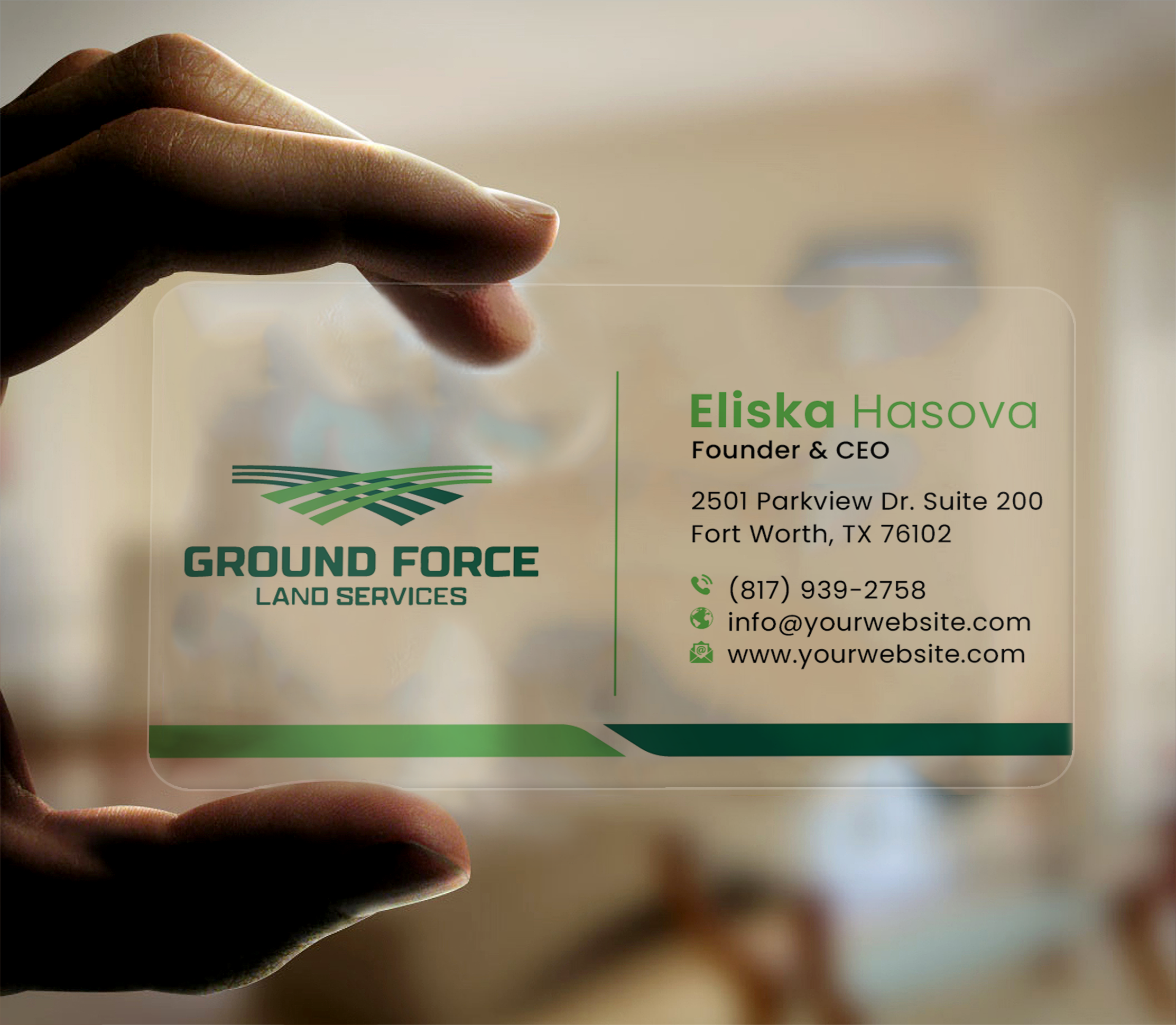 Business Card Design by DesignerShahadat for Ground Force Land Clearing | Design #34354714