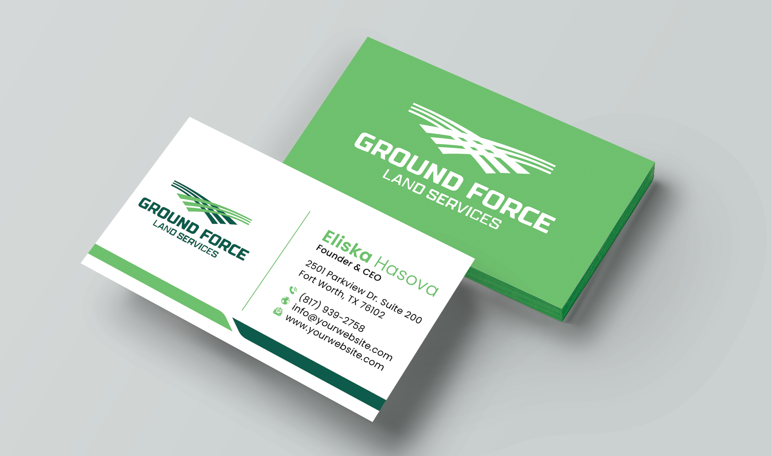 Business Card Design by DesignerShahadat for Ground Force Land Clearing | Design #34354733