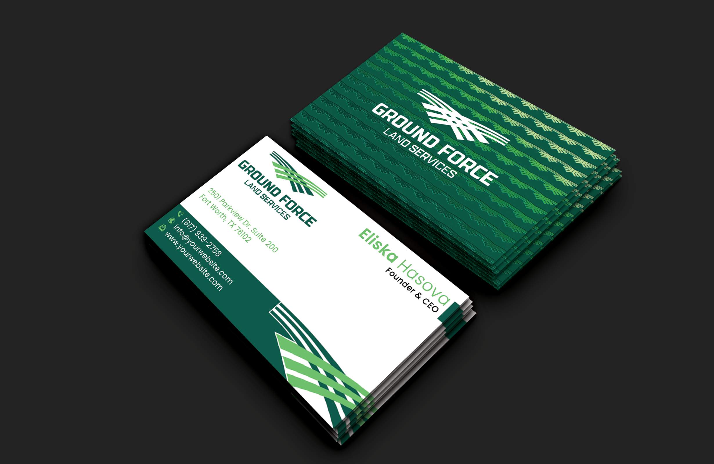 Business Card Design by DesignerShahadat for Ground Force Land Clearing | Design #34354974