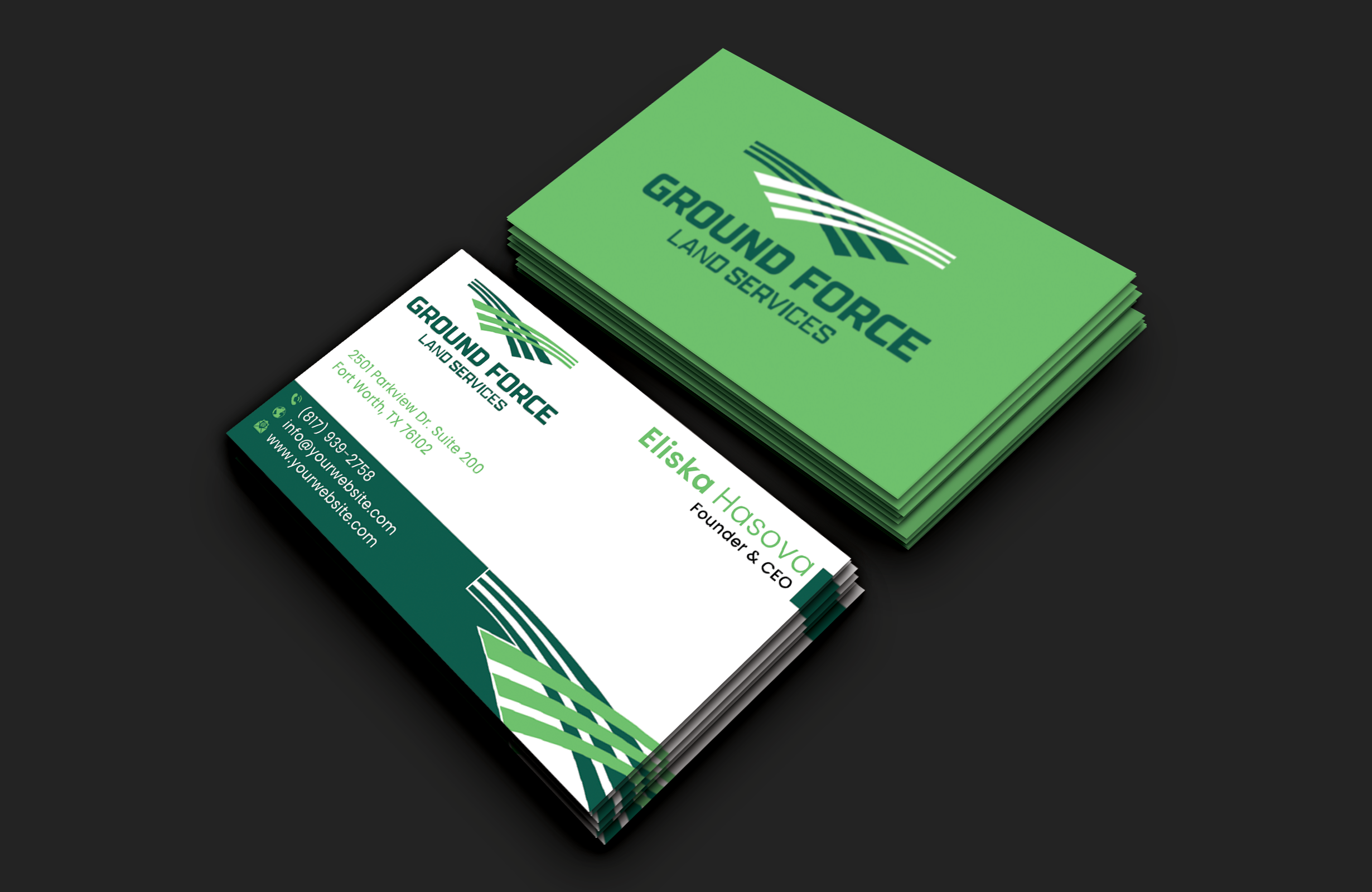 Business Card Design by DesignerShahadat for Ground Force Land Clearing | Design #34354991