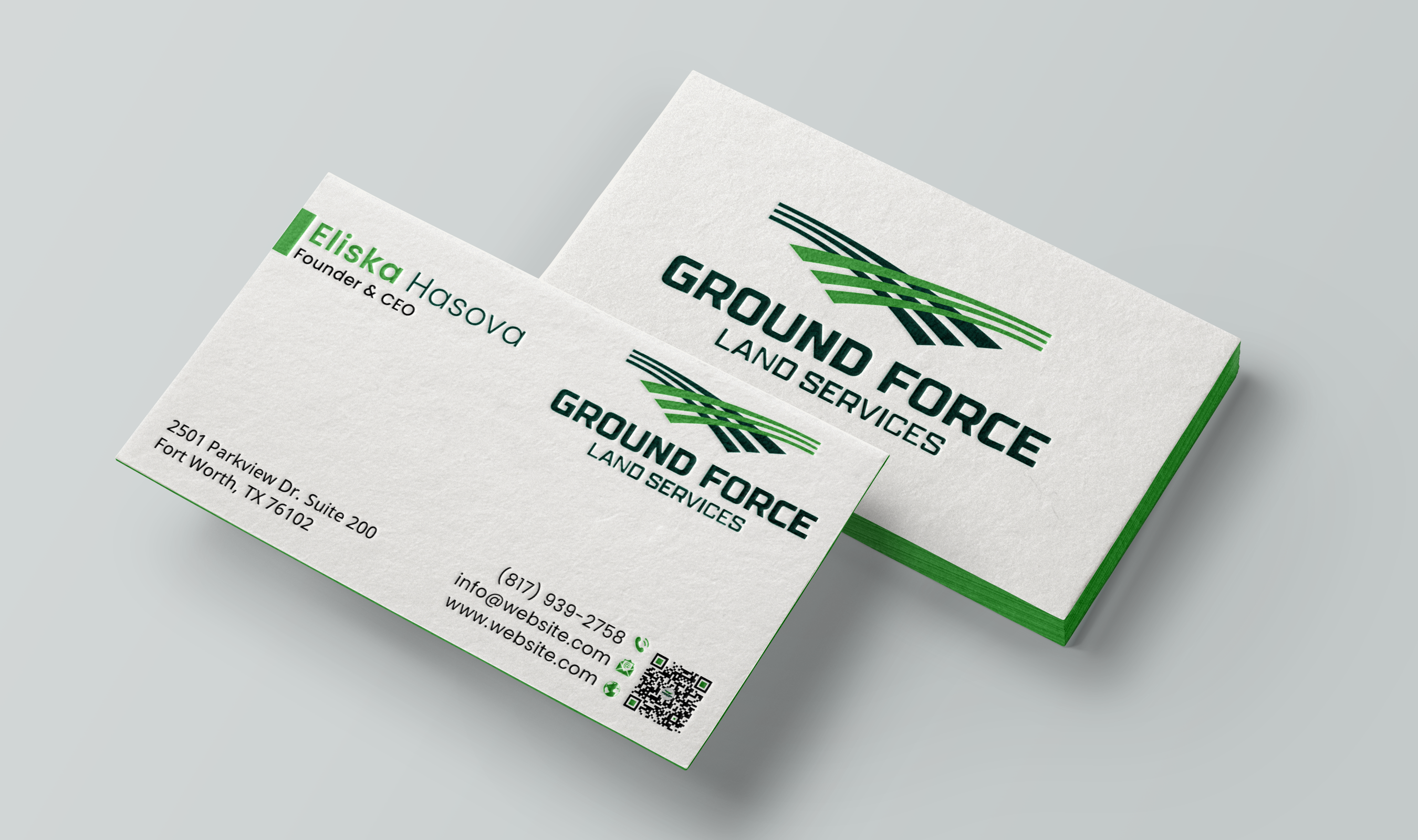 Business Card Design by DesignerShahadat for Ground Force Land Clearing | Design #34356045