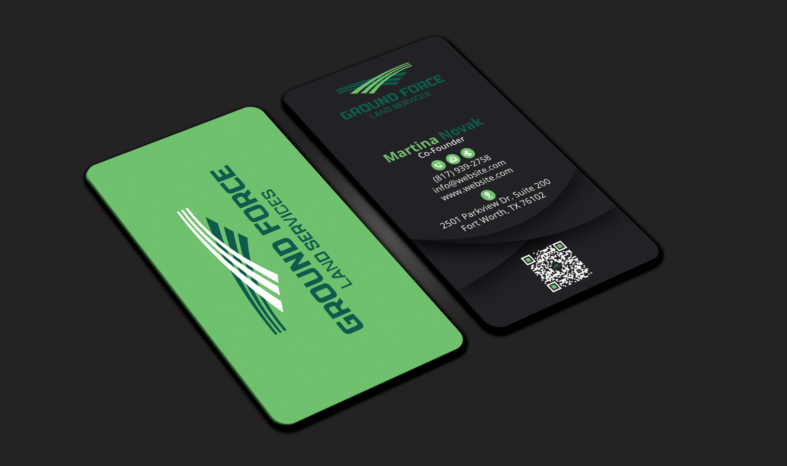 Business Card Design by DesignerShahadat for Ground Force Land Clearing | Design #34356097