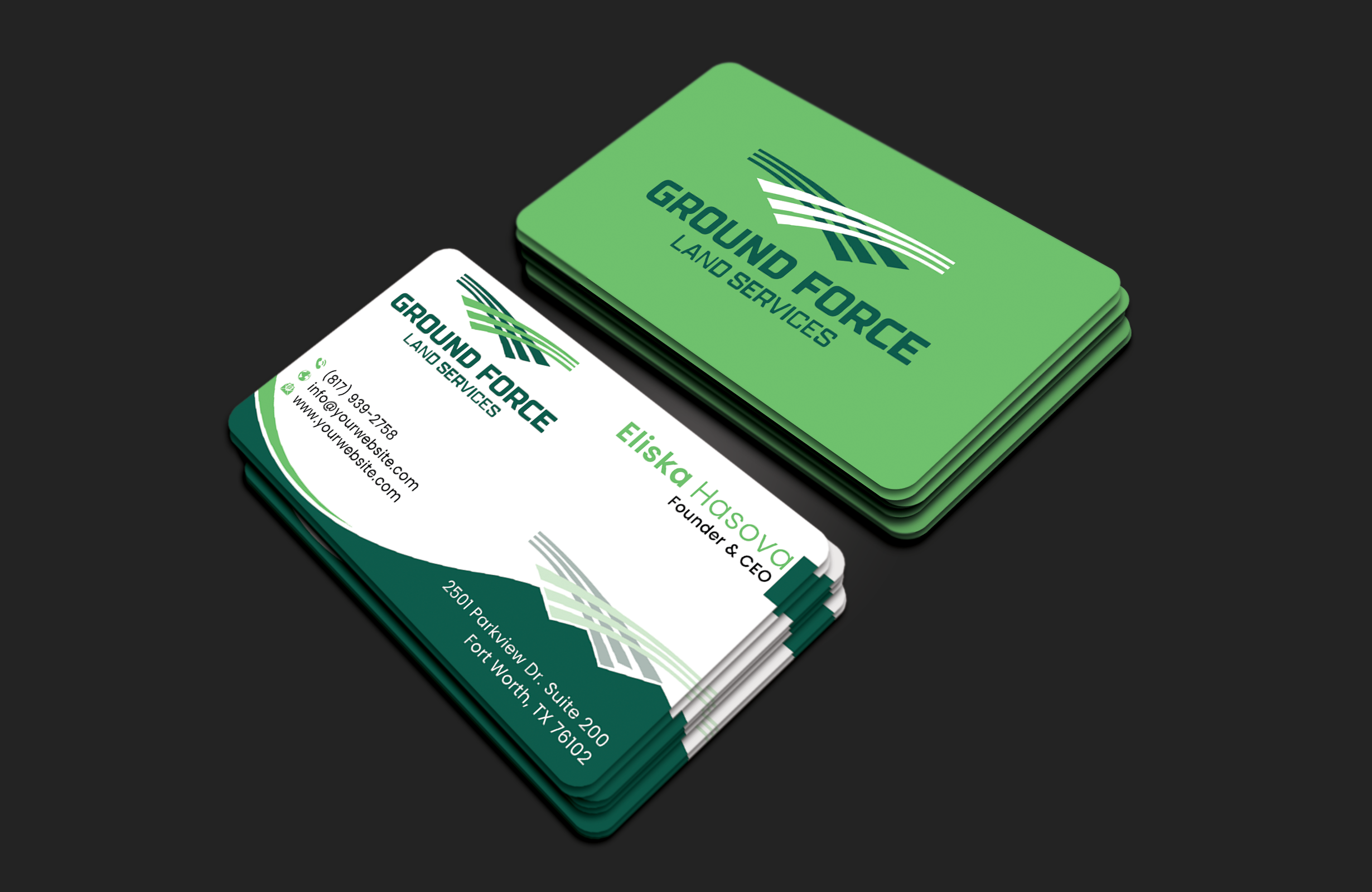 Business Card Design by DesignerShahadat for Ground Force Land Clearing | Design #34356099