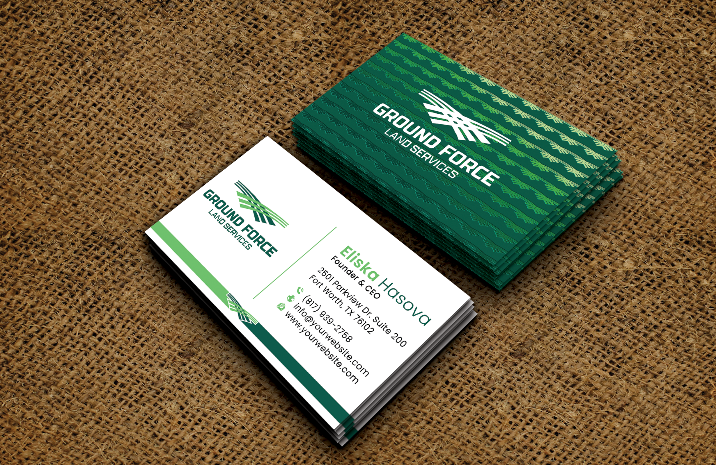 Business Card Design by DesignerShahadat for Ground Force Land Clearing | Design #34356110