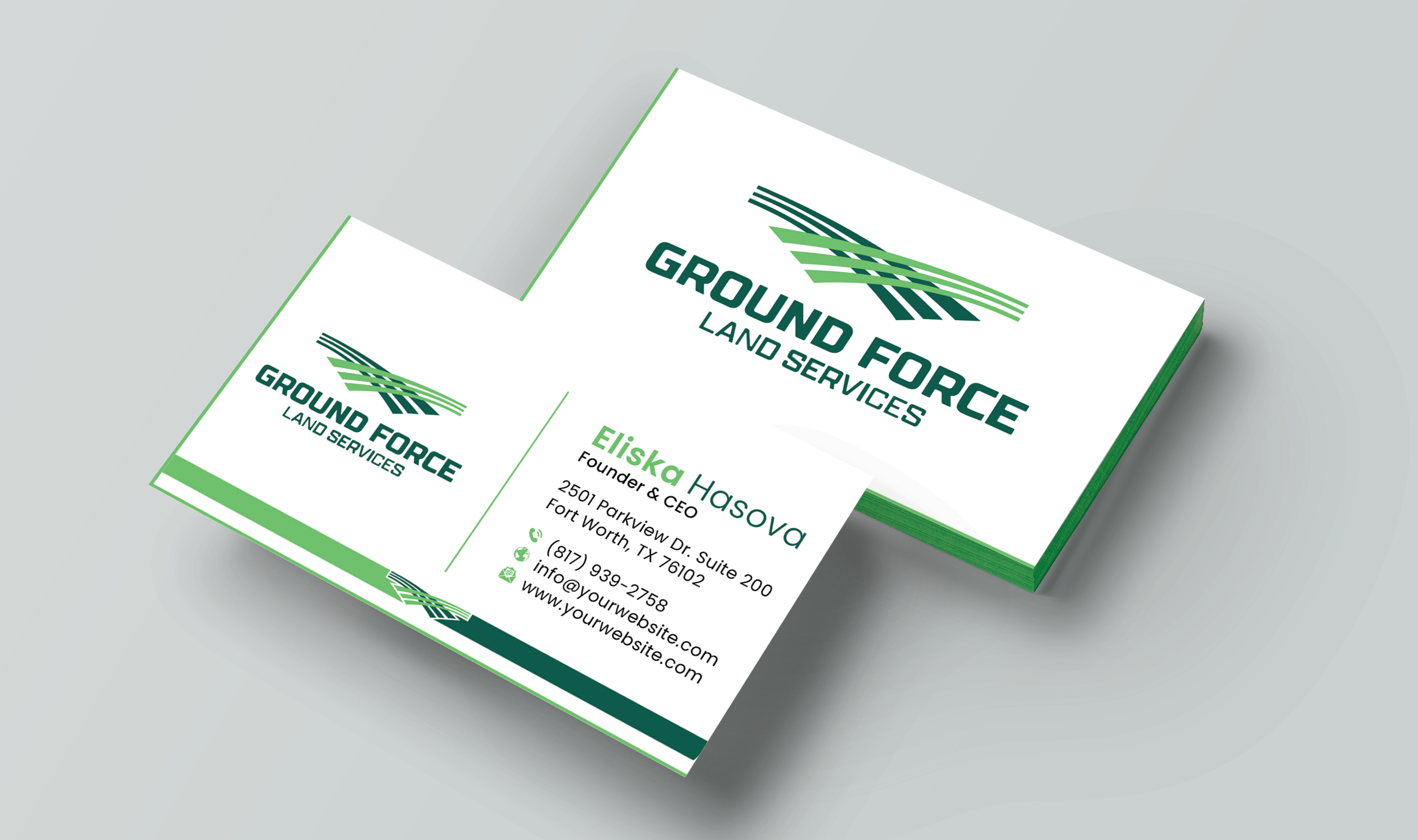 Business Card Design by DesignerShahadat for Ground Force Land Clearing | Design #34356114