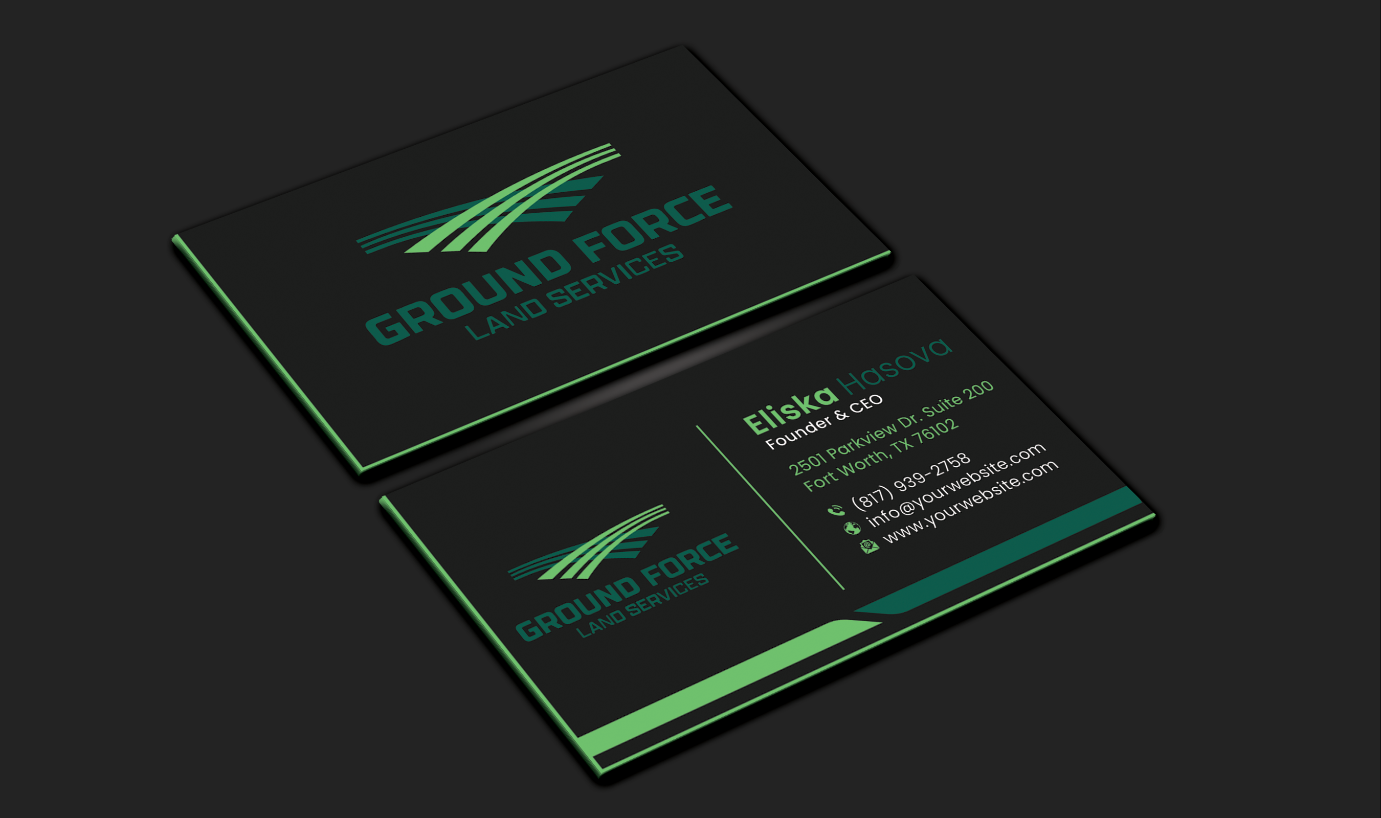 Business Card Design by DesignerShahadat for Ground Force Land Clearing | Design #34356450