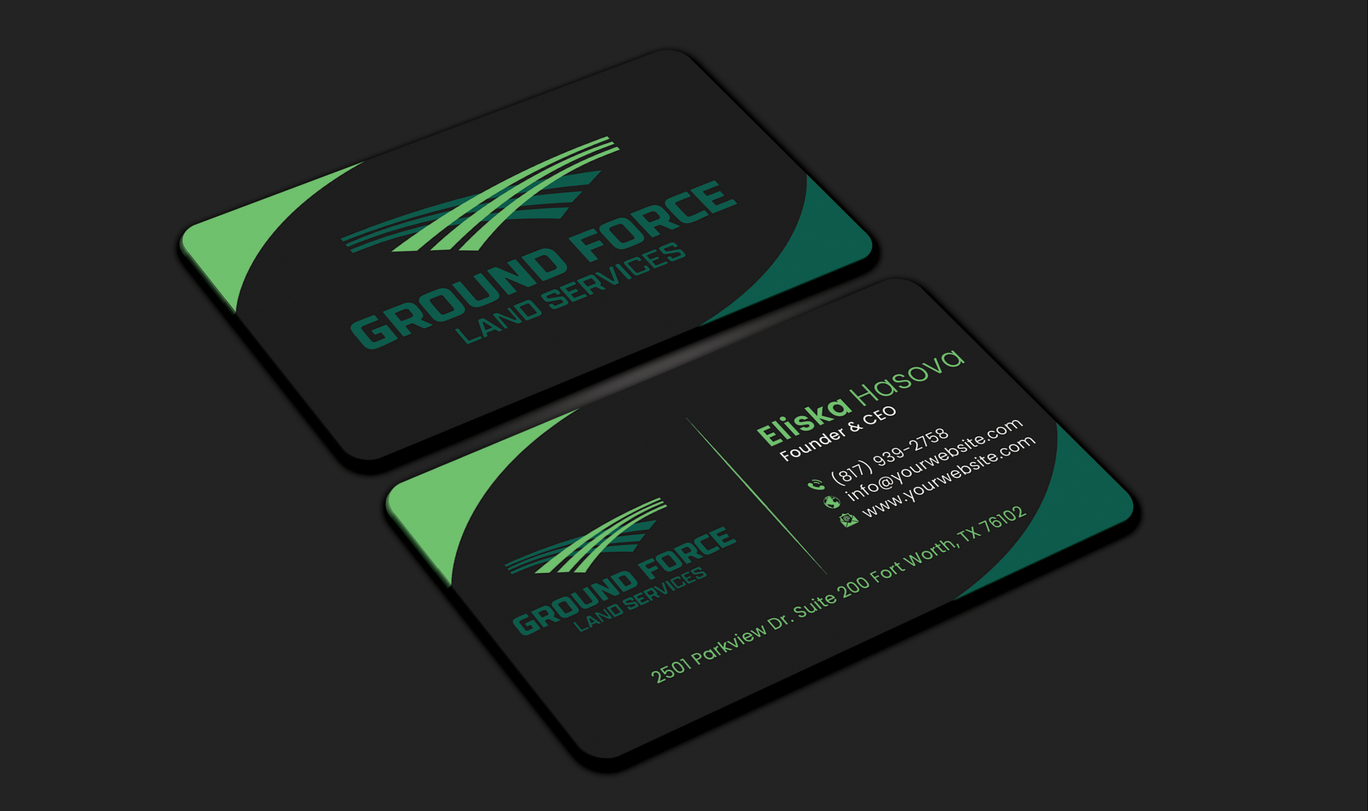 Business Card Design by DesignerShahadat for Ground Force Land Clearing | Design #34357488