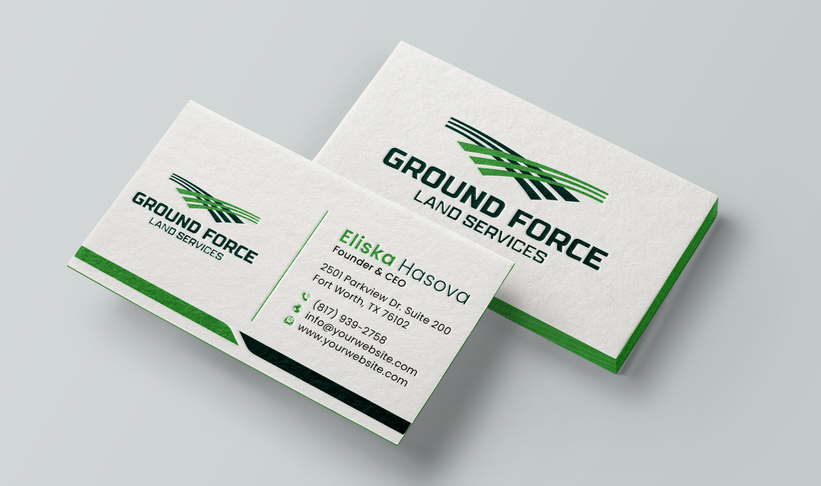 Business Card Design by DesignerShahadat for Ground Force Land Clearing | Design #34357497