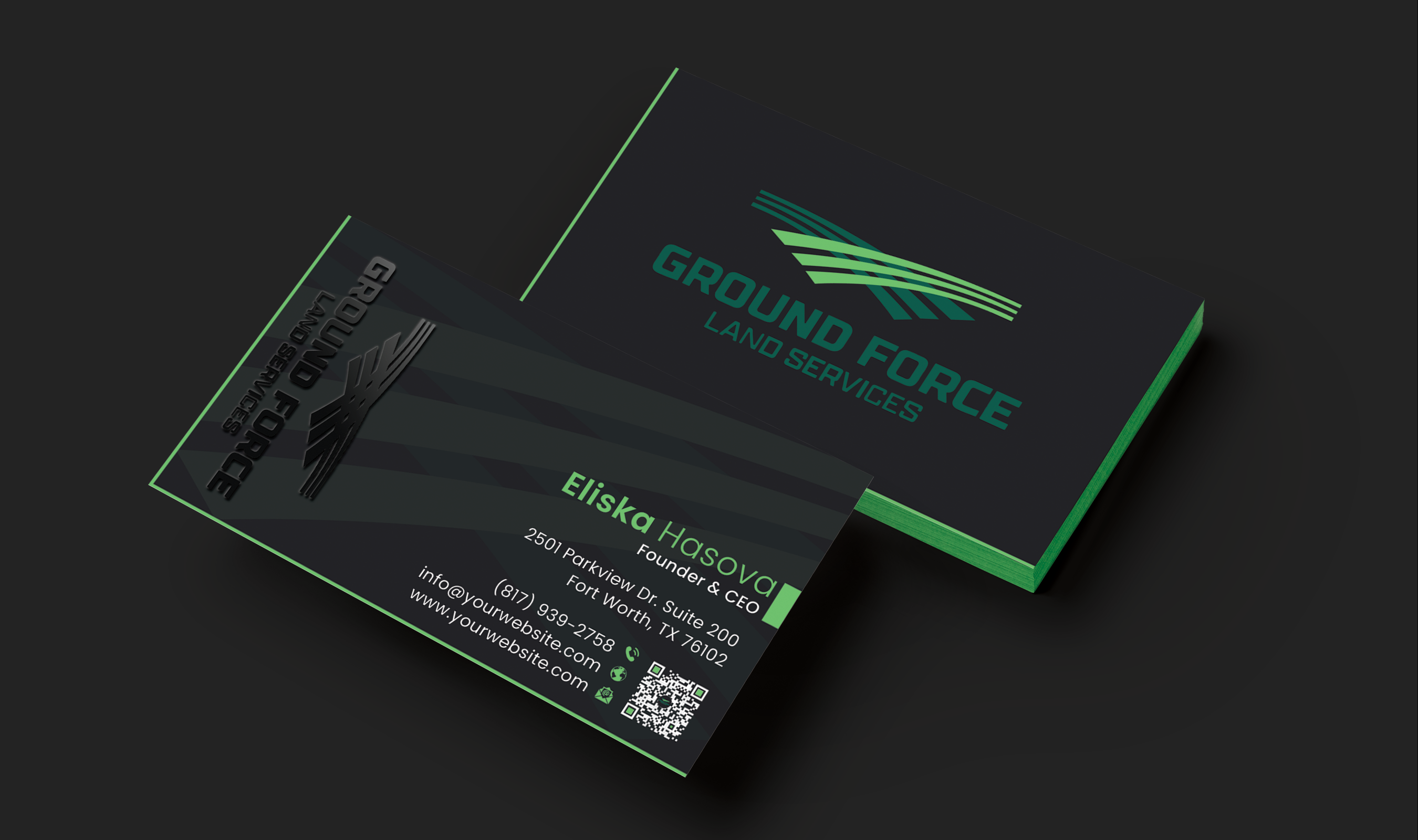 Business Card Design by DesignerShahadat for Ground Force Land Clearing | Design #34357508