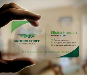 Business Card Design by DesignerShahadat for Ground Force Land Clearing | Design: #34357520