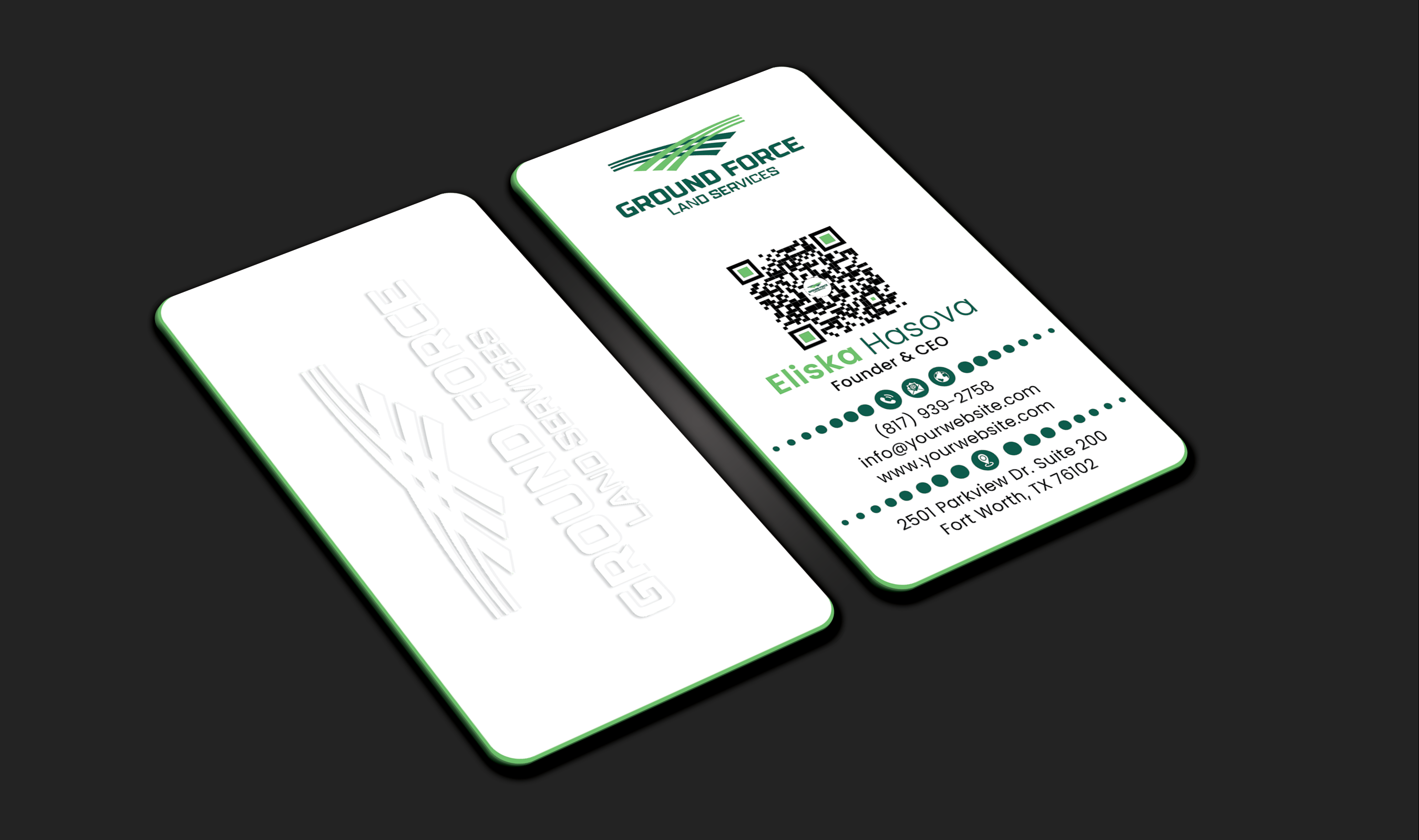 Visitenkarten-Design von DesignerShahadat für Ground Force Land Clearing | Design #34357523