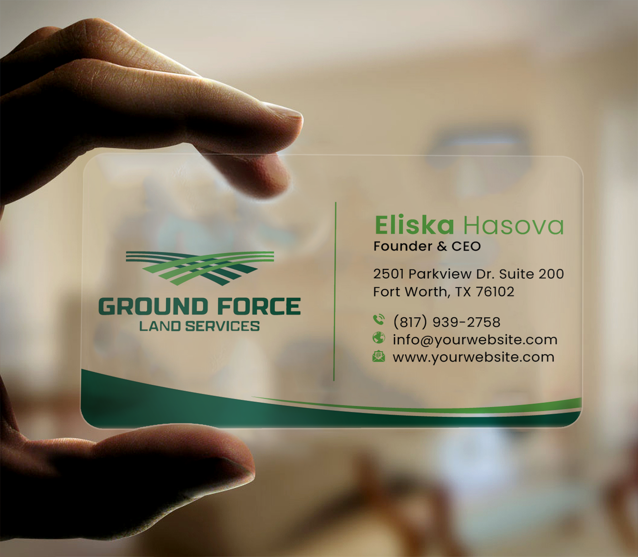 Business Card Design by DesignerShahadat for Ground Force Land Clearing | Design #34359220