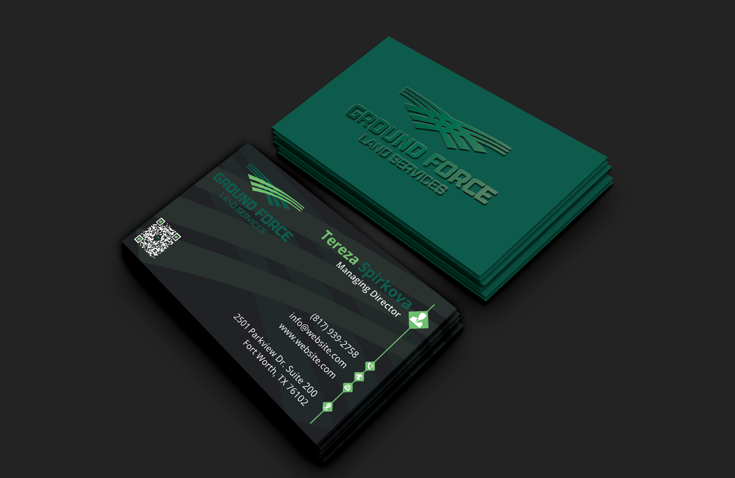 Business Card Design by DesignerShahadat for Ground Force Land Clearing | Design #34359264
