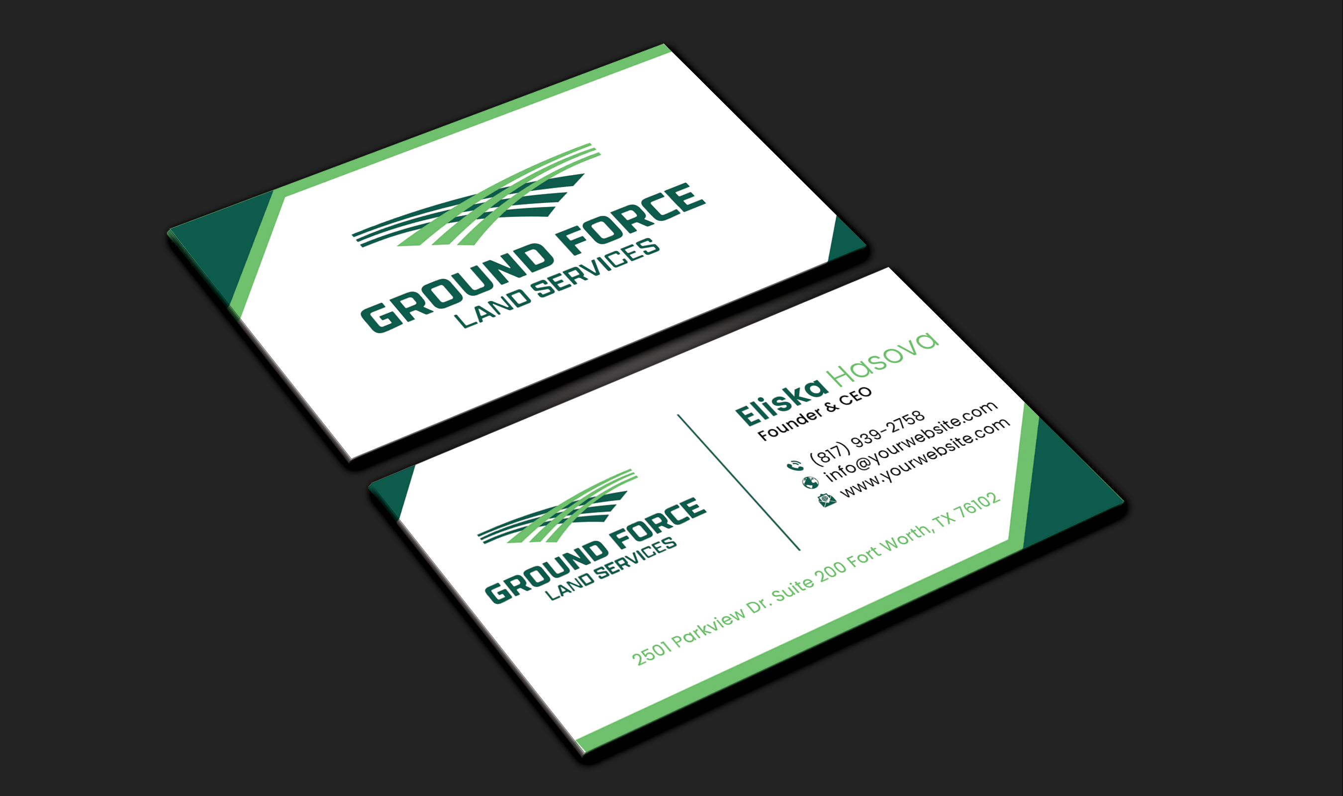 Business Card Design by DesignerShahadat for Ground Force Land Clearing | Design #34359265
