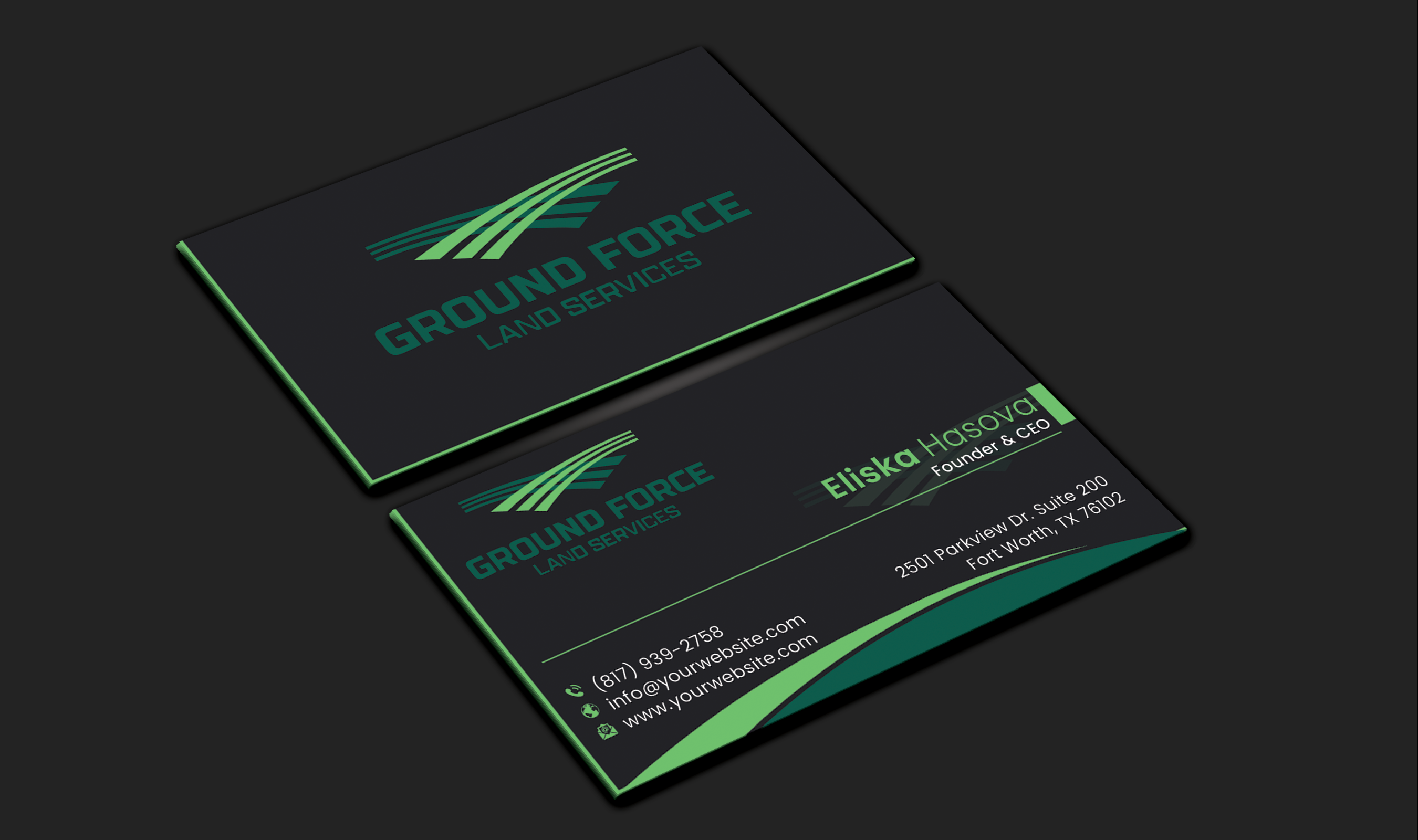 Business Card Design by DesignerShahadat for Ground Force Land Clearing | Design #34359267