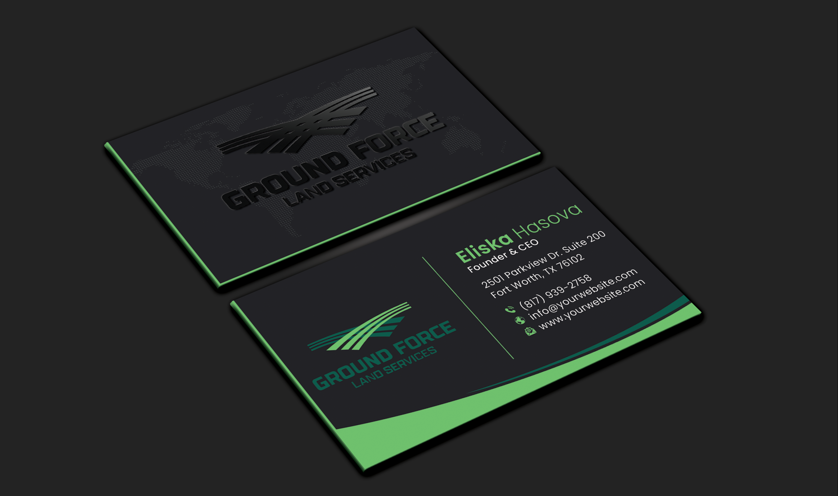 Business Card Design by DesignerShahadat for Ground Force Land Clearing | Design #34359270