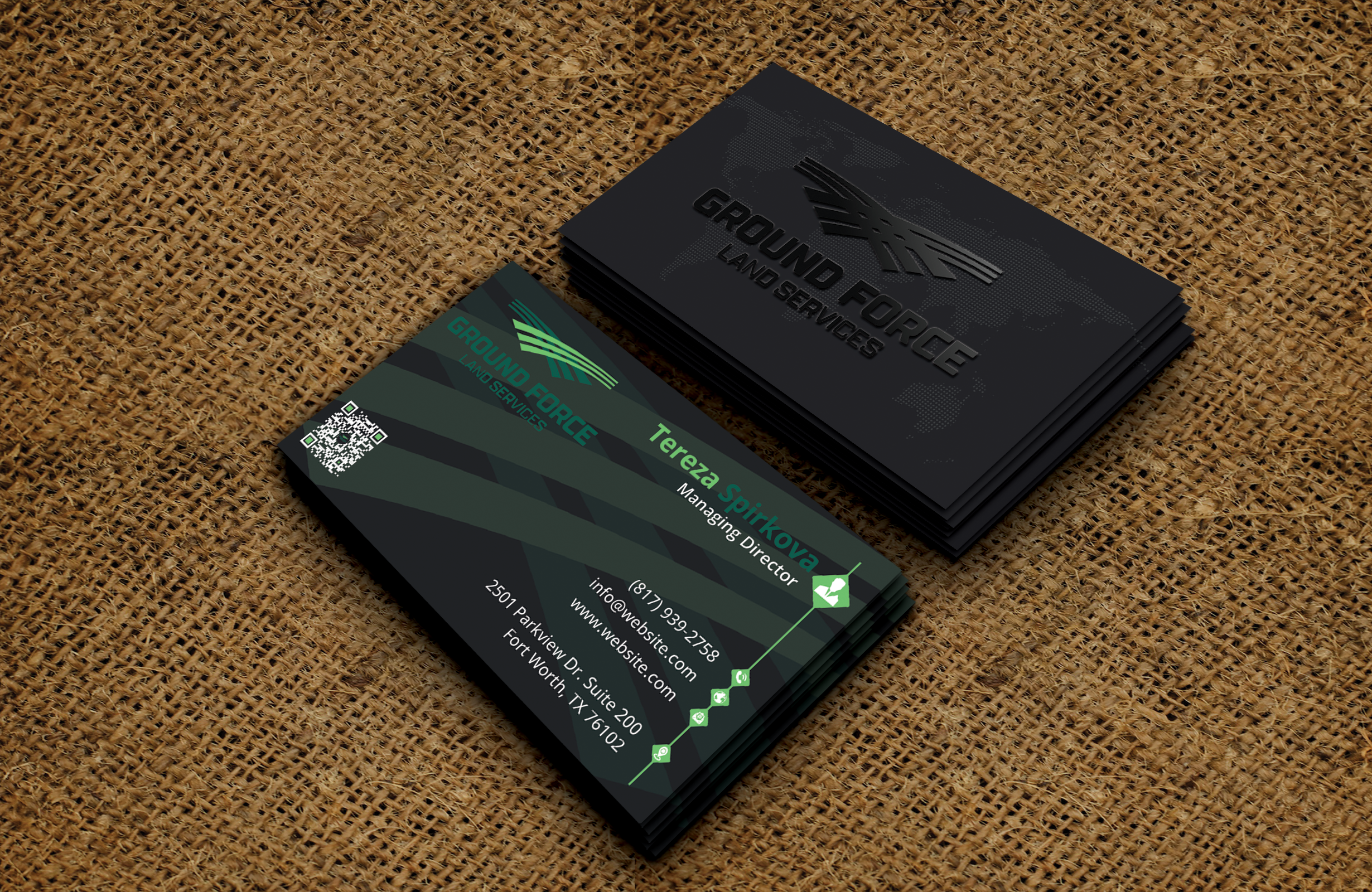 Business Card Design by DesignerShahadat for Ground Force Land Clearing | Design #34359274