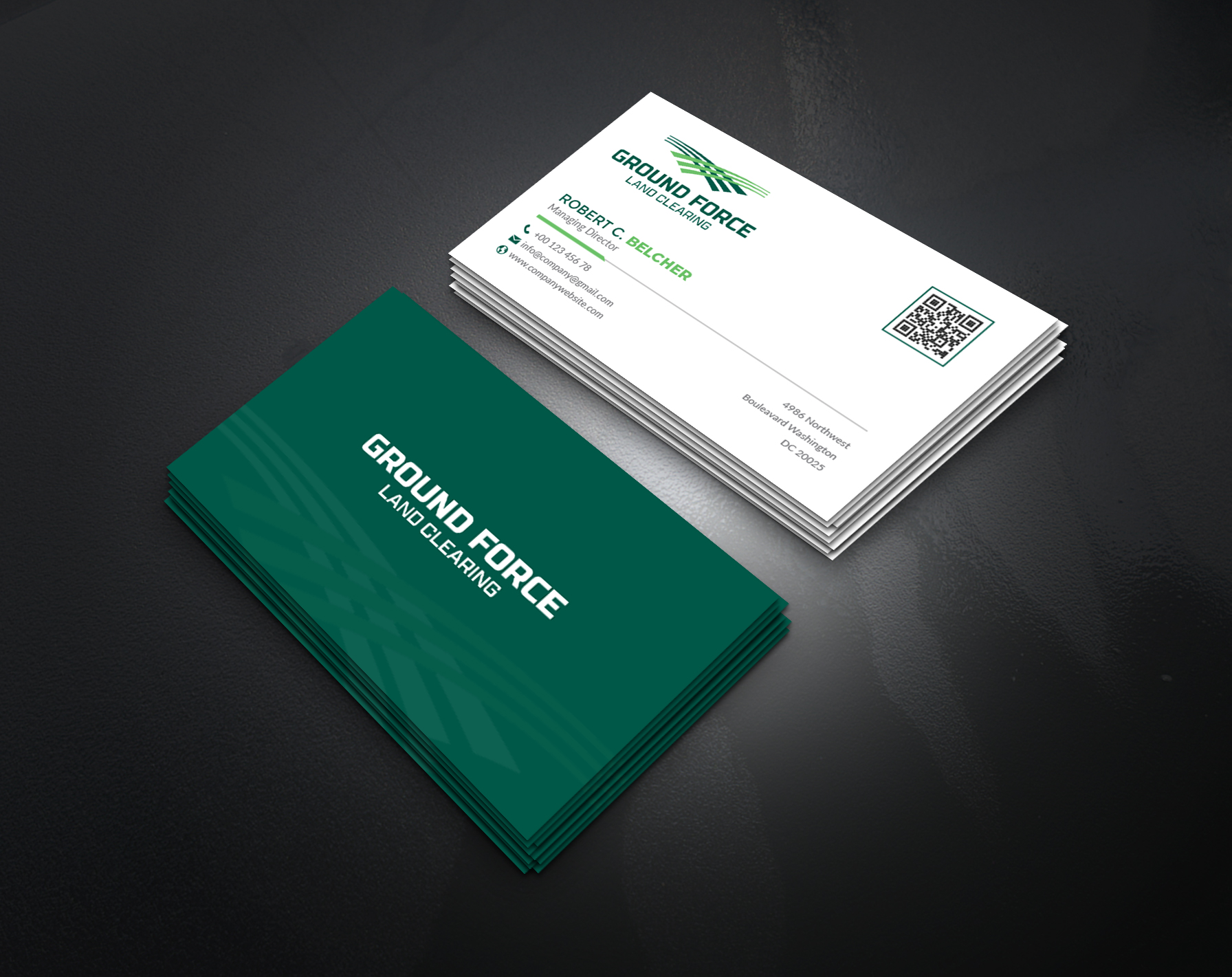 Business Card Design by artbitin for Ground Force Land Clearing | Design #34356780